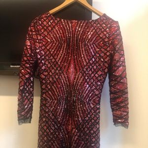 TARA JARMON Sequin Cocktail Dress - size: 38 - NEW